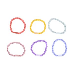 Elastico Para Cabelo Trançado 45Mm Com 100 Peças