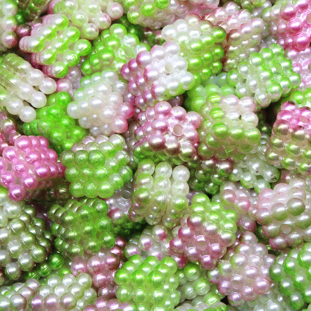 PEROLA-QUADRADA-CRAQUELADO-TIE-DYE-PASSANTE-10X10MM-EM-ABS-COM-500GR-596---VERDE-MESCLADO