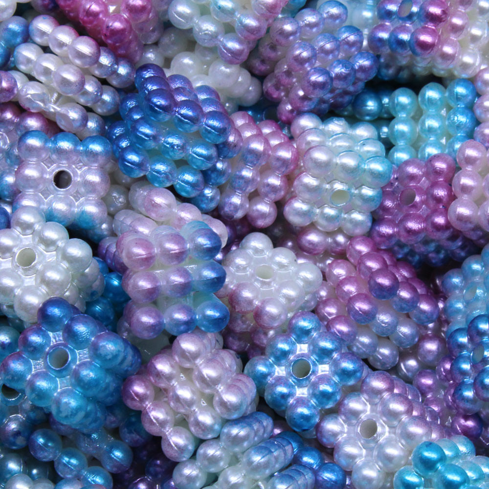 PEROLA-QUADRADA-CRAQUELADO-TIE-DYE-PASSANTE-10X10MM-EM-ABS-COM-500GR-501P---LILAS-AZUL-501