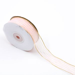 Fita Voal Listra Prata 25Mm Com 22 Metros