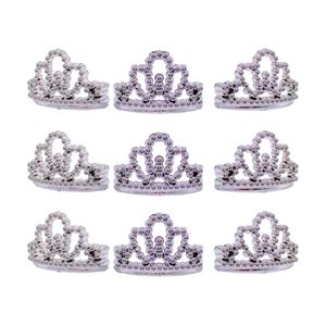 Mini Coroa Princesa 4Cm Em Plástico Com 12 Peças