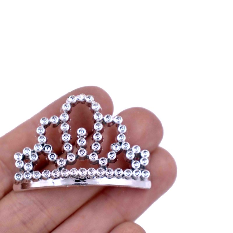 MINI-COROA-PRINCESA-4CM-EM-PLASTICO-COM-12-PECAS---NIQUEL
