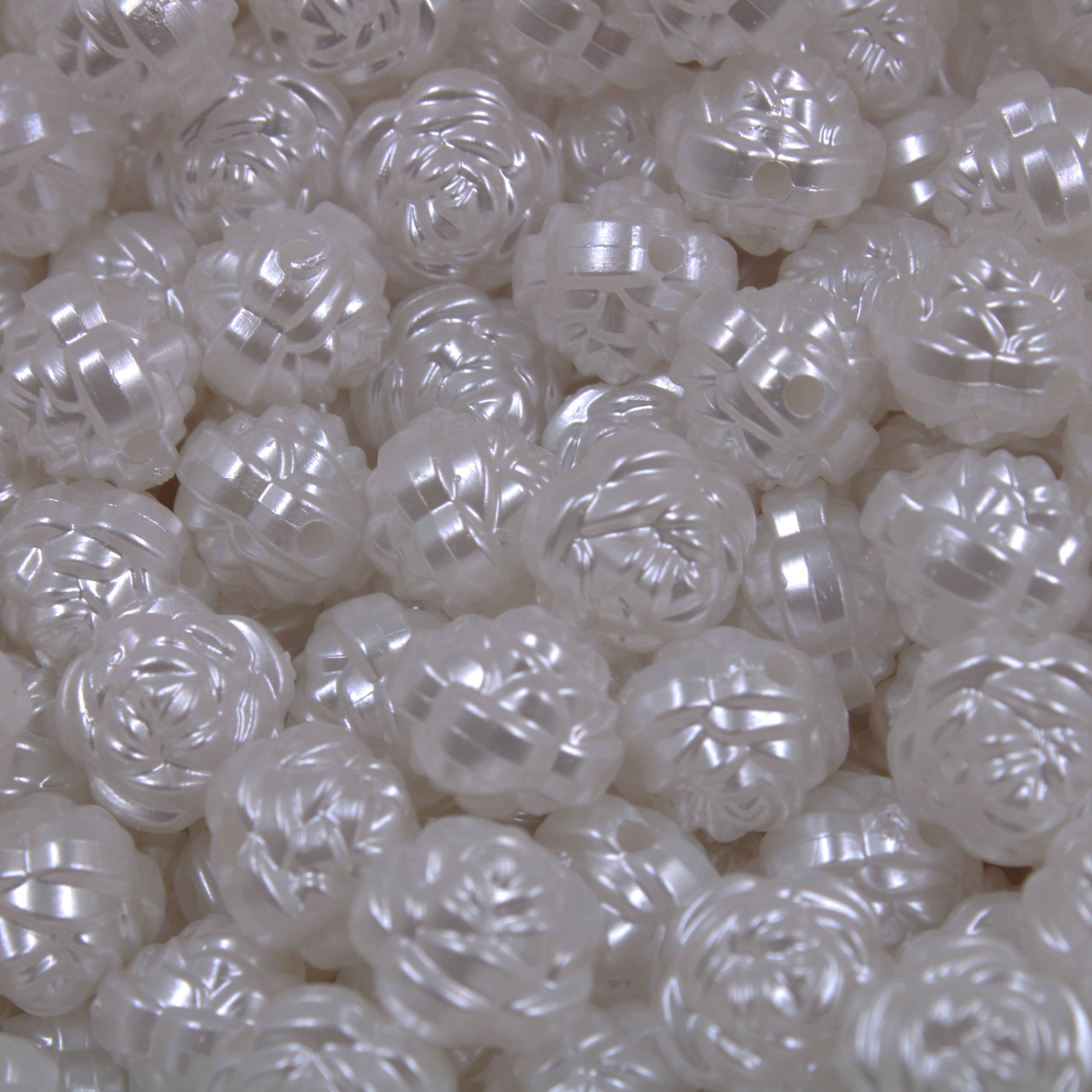 Entremeio Flor 12Mm Abs Com Furo 500G