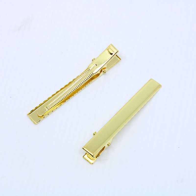 BICO-DE-PATO-RETANGULAR-65MM-EM-FERRO-COM-50-PECAS---073---DOURADO-073