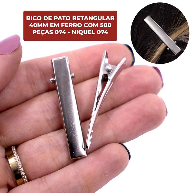 BICO-DE-PATO-RETANGULAR-40MM-EM-FERRO-COM-500-PECAS-074---NIQUEL-074