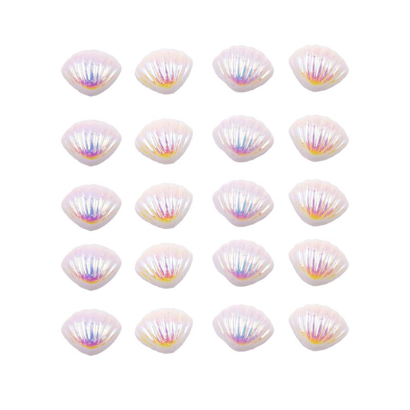 APLIQUE-CONCHA-DO-MAR-10MM-EM-RESINA-COM-200-PECAS---601AB---BRANCO-AB