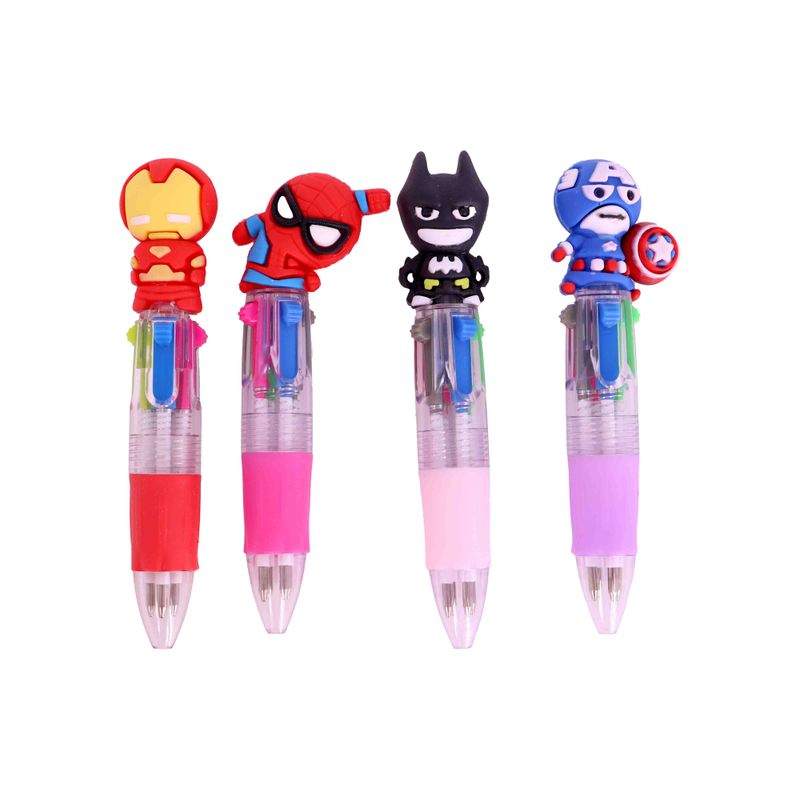 CANETA-4-CORES-HEROIS-SORTIDOS-COM-36-PECAS---103---COLORIDO