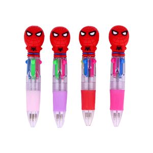 Caneta 4 Cores Homem Aranha 3D Com 36 Peças