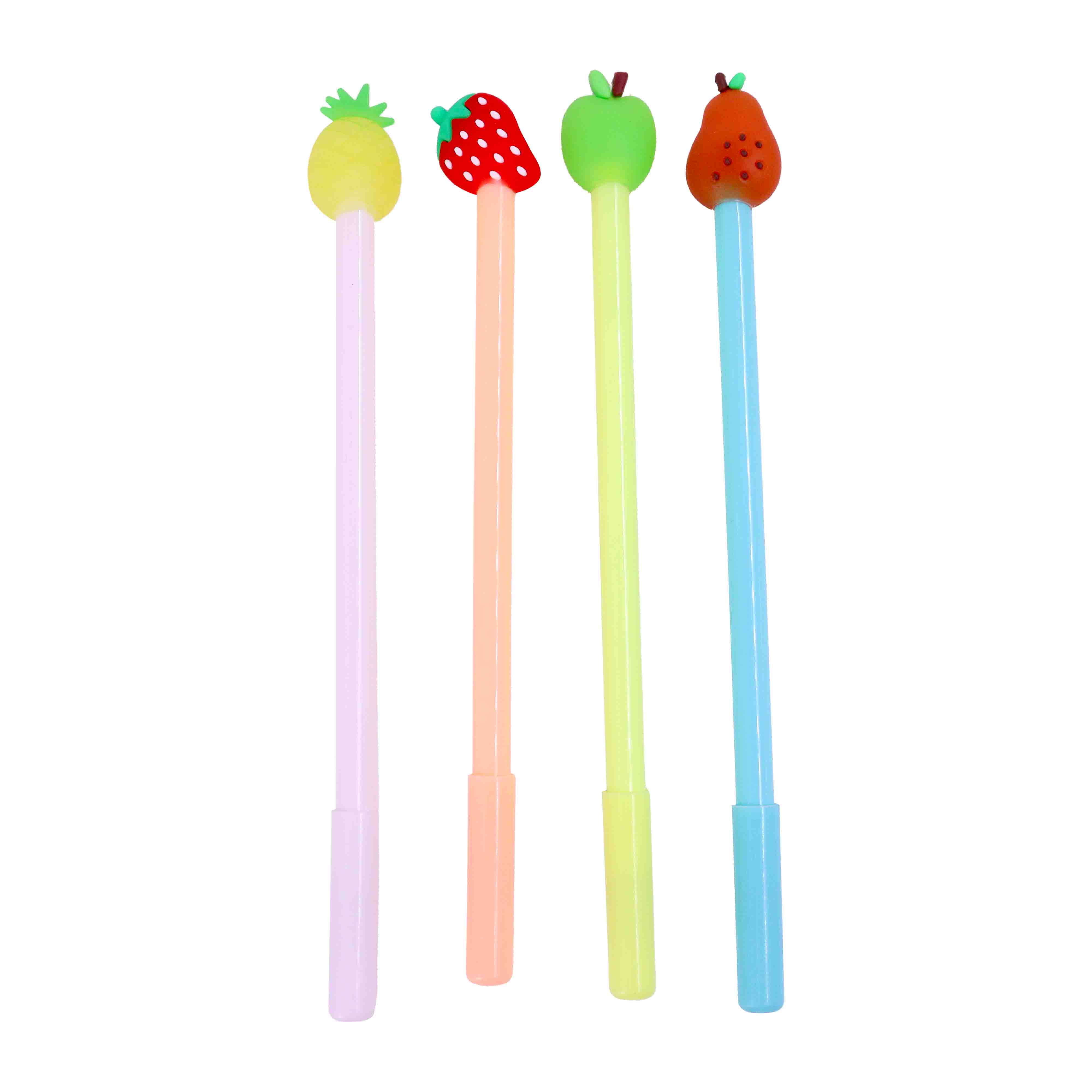 Caneta Ponta Fina Sortida Frutas 48 Peças