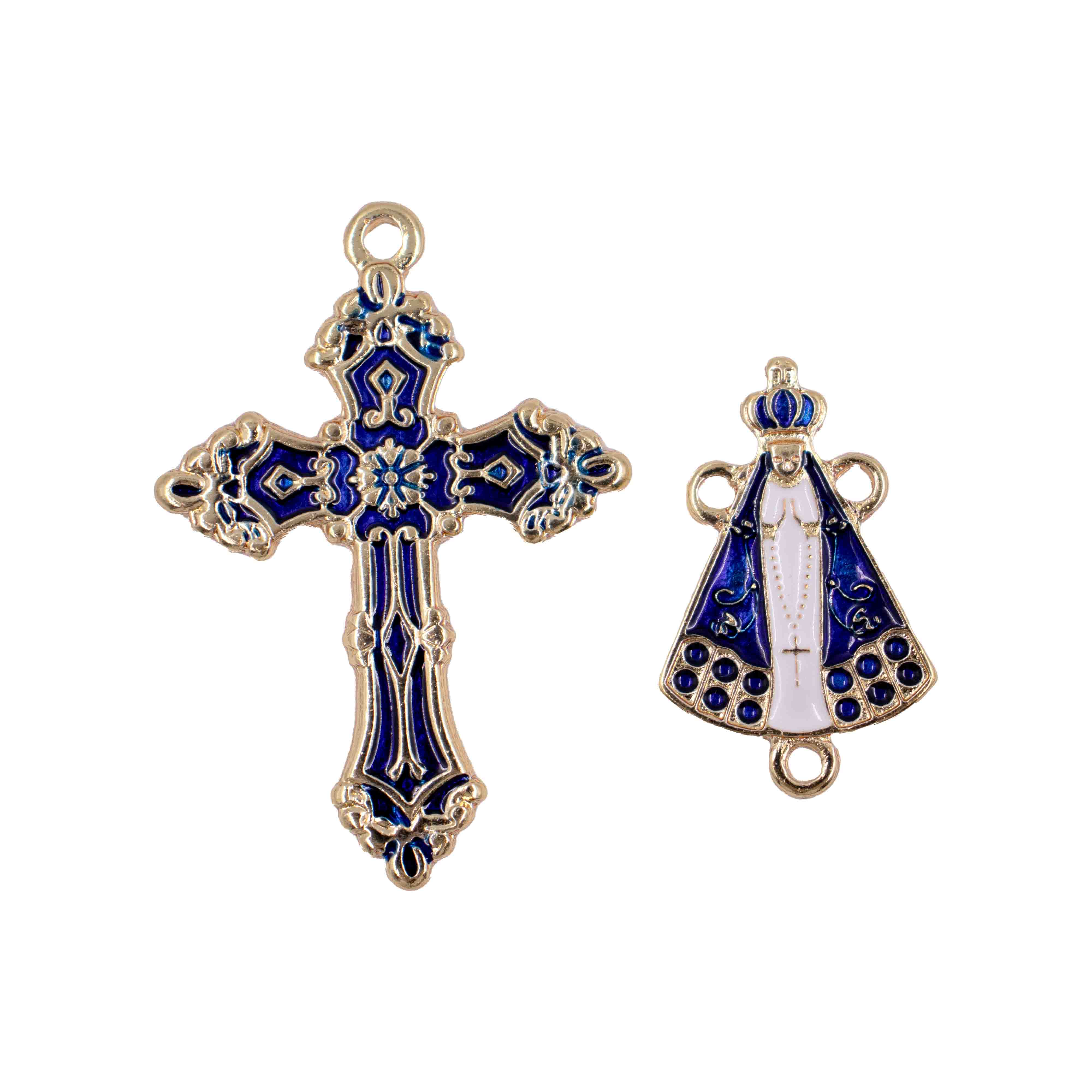 KIT-CRUZ-E-ENTREMEIO-NSENHORA-PARA-TERCO-EM-ZAMAC-COM-03-PARES---237---AZUL-ROYAL