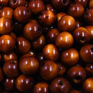 BOLA PASSANTE 14MM EM MADEIRA COM 500GR