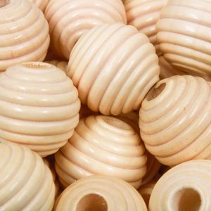 Bola Frisada Passante 30Mm Em Madeira Com 500G