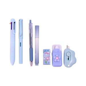 Kit Papelaria Completo Flor Com 07 Peças