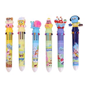 Caneta 10 Cores Bob Esponja  3D Com 36 Peças