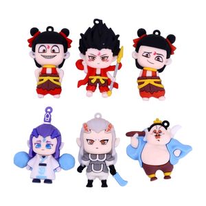 Pingente The Legend Of Ne Zha 70Mm Emborrachado Com 12 Peças