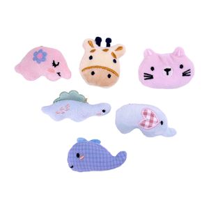 Aplique Animais Em Pelucia Com 12 Peças