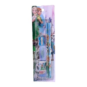 Kit Papelaria Lapis Personagens 4 Peças