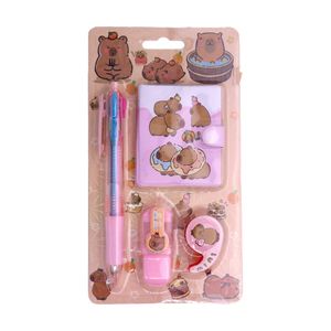 Kit Papelaria Capivara Com 4 Peças