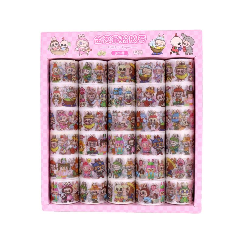 FITA-ADESIVA-COM-GLITTER-LABUBU-COM-30-PECAS----103---COLORIDO