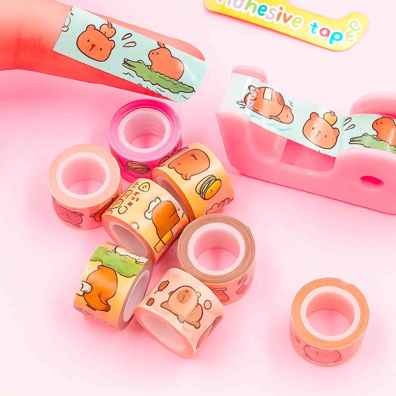 FITA-ADESIVA-WASHI-TAPE-CAPIVARA-COM-13-PECAS---103---COLORIDO