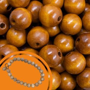 BOLA PASSANTE 18MM EM MADEIRA COM 500GR