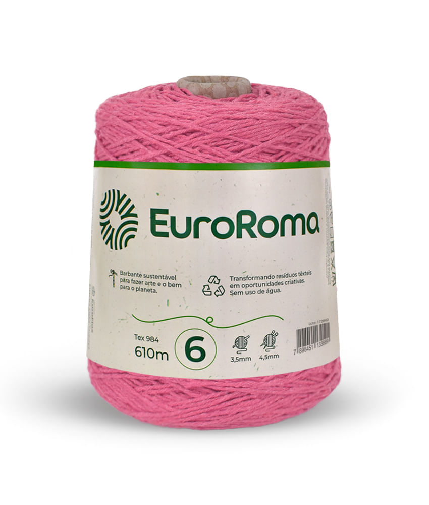 BARBANTE-EUROROMA-COLORIDO-N6-4-6-610M-COM-600G---213---ROSA-Z13