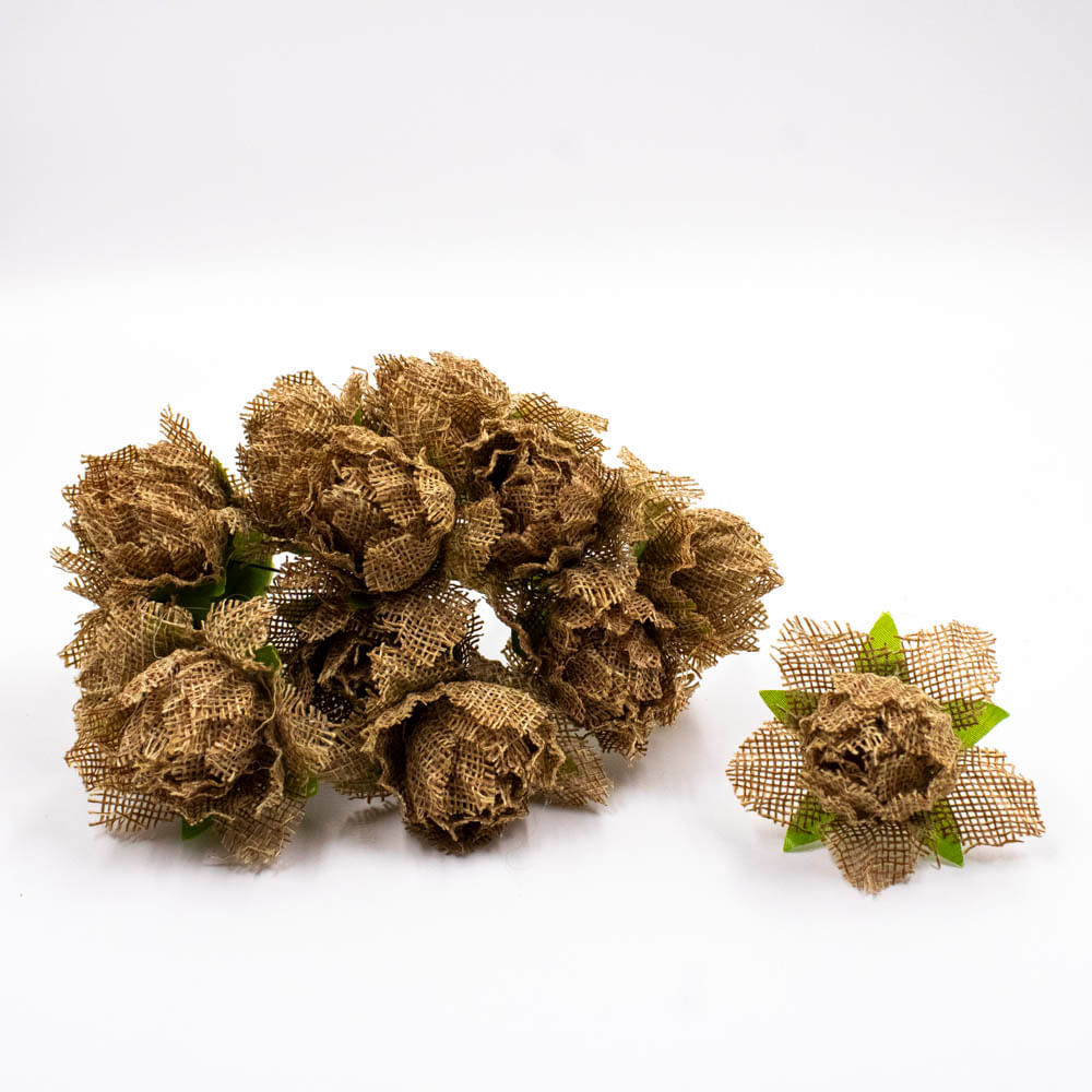 BOUQUET-FLOR-DE-TECIDO-55MM-EM-POLIESTER-COM-36-PECAS-228F---MARROM