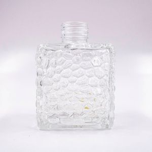 Frasco De Vidro Para Aromatizador R28/410 Quadrado Craquelado 200Ml
