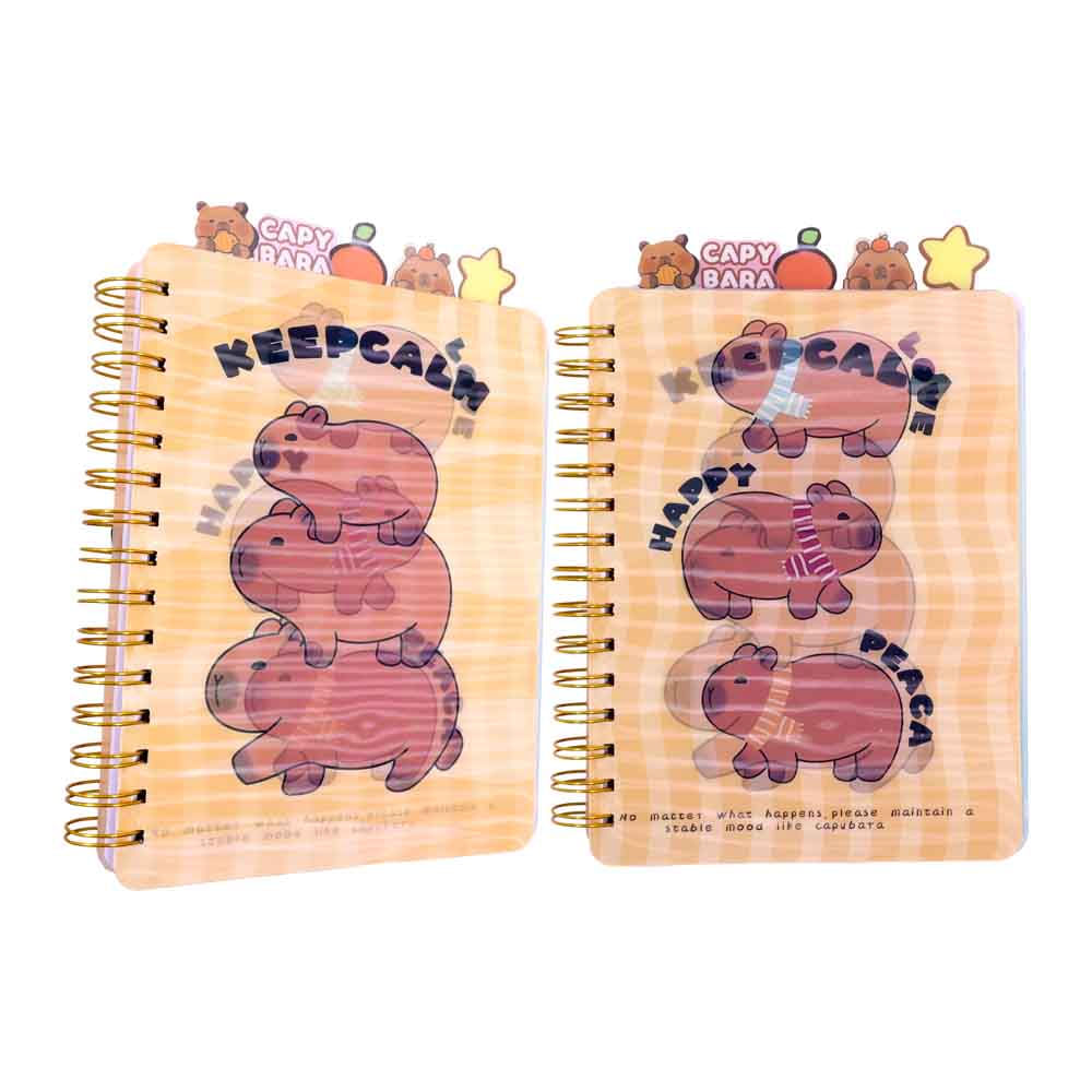 Caderno 3D Capivara 21Cm Unidade