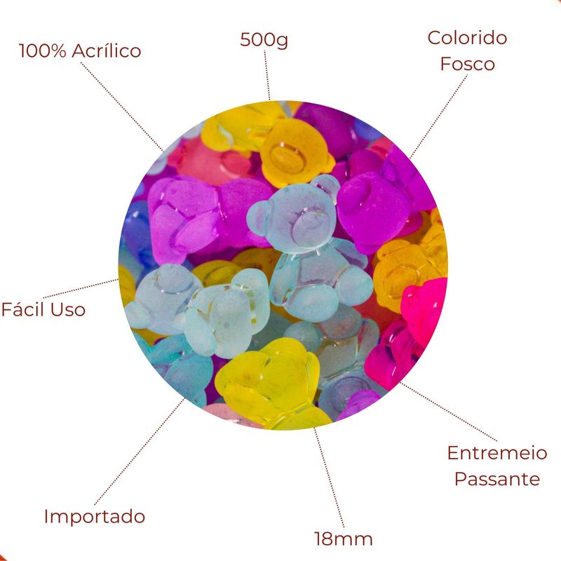 ENTREMEIO-URSO-PASSANTE-FOSCO-18MM-EM-ACRILICO-COM-500G---103---COLORIDO