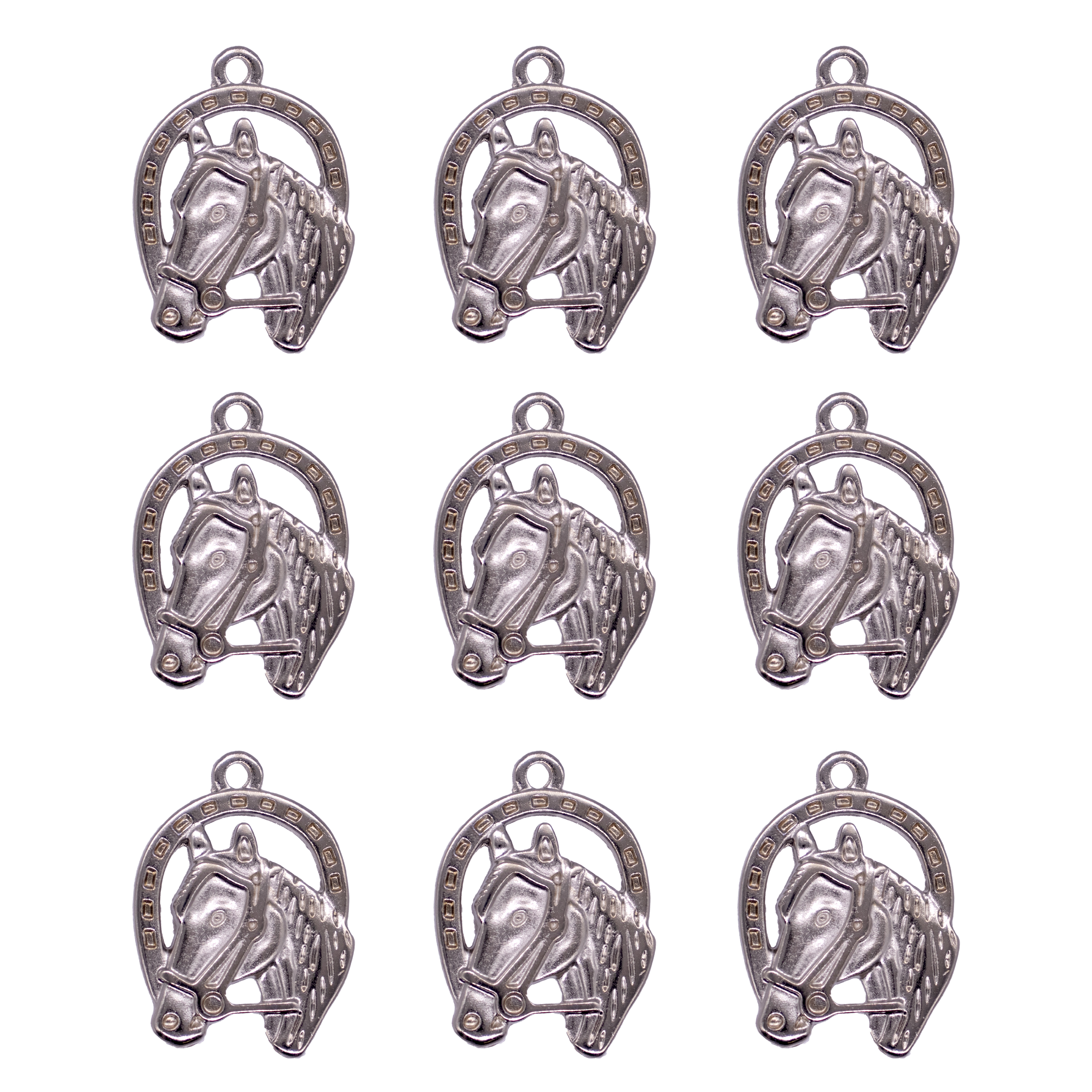 PINGENTE-COUNTRY-CAVALO-FERRADURA-21MM-EM-ZAMAC-COM-15-PECAS---NIQUEL