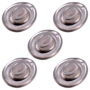 Pingente Country Chapeu 40Mm Em Zamac Com 05 Peças