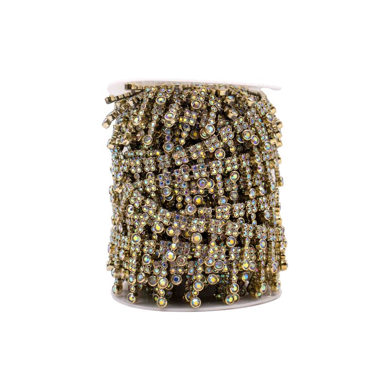 ALJOFRE-FRANJA-DE-STRASS-EM-ABS-COM-914-METROS---280KR---DOURADO-CRISTAL-AB