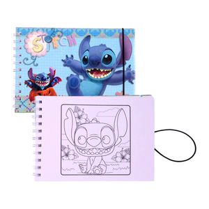 Caderno De Desenhos Para Colorir Stitch E Angel Moments A5