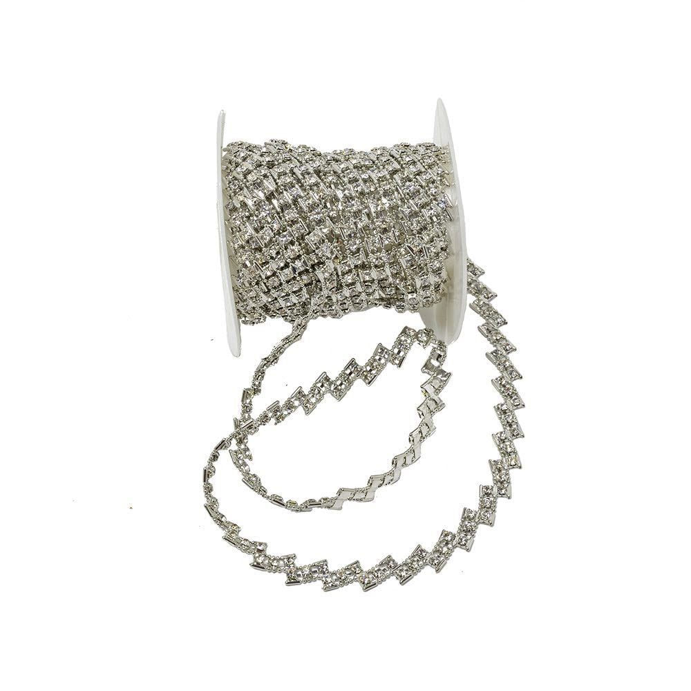 Rolo De Fio De Strass Com 4.5M Metros