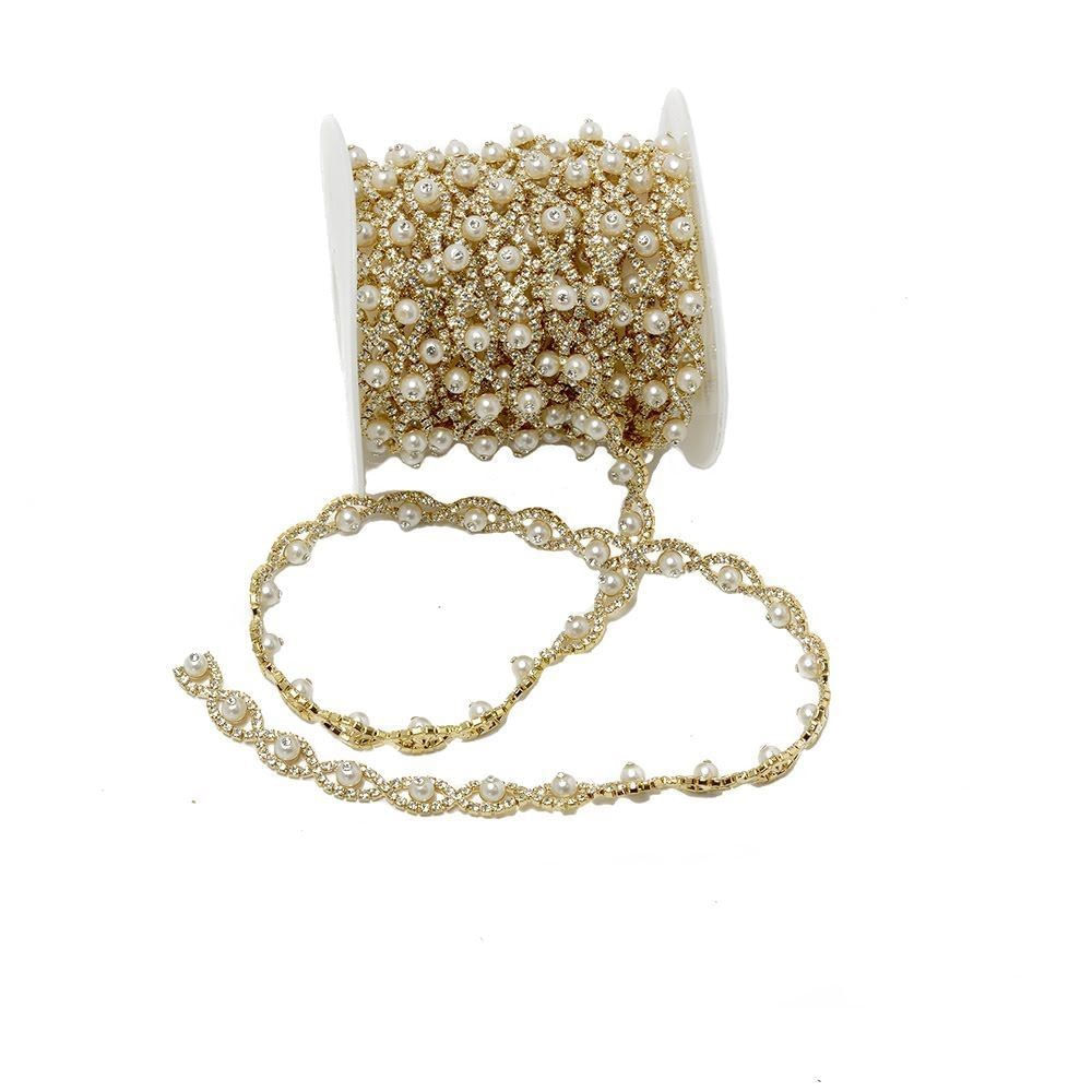 Rolo Corrente De Strass Com 4.5 Metros