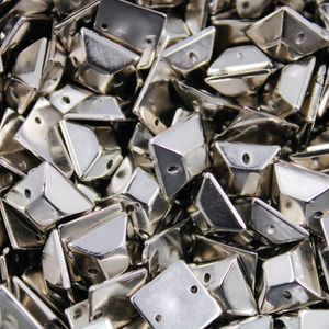 Chaton Para Costura Quadrado 10X10mm Em Abs Com 500Gr