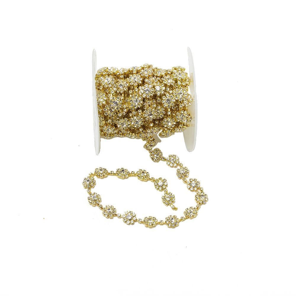 Fio De Strass Rolo Com 4,5M