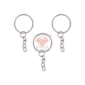 Argola Chaveiro Com Corrente 25Mm