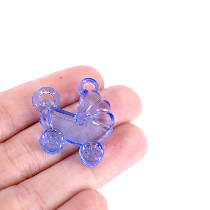 PINGENTE-CARRINHO-DE-BEBE-25X28MM-EM-ACRILICO-COM-500GR-042---AZUL-42