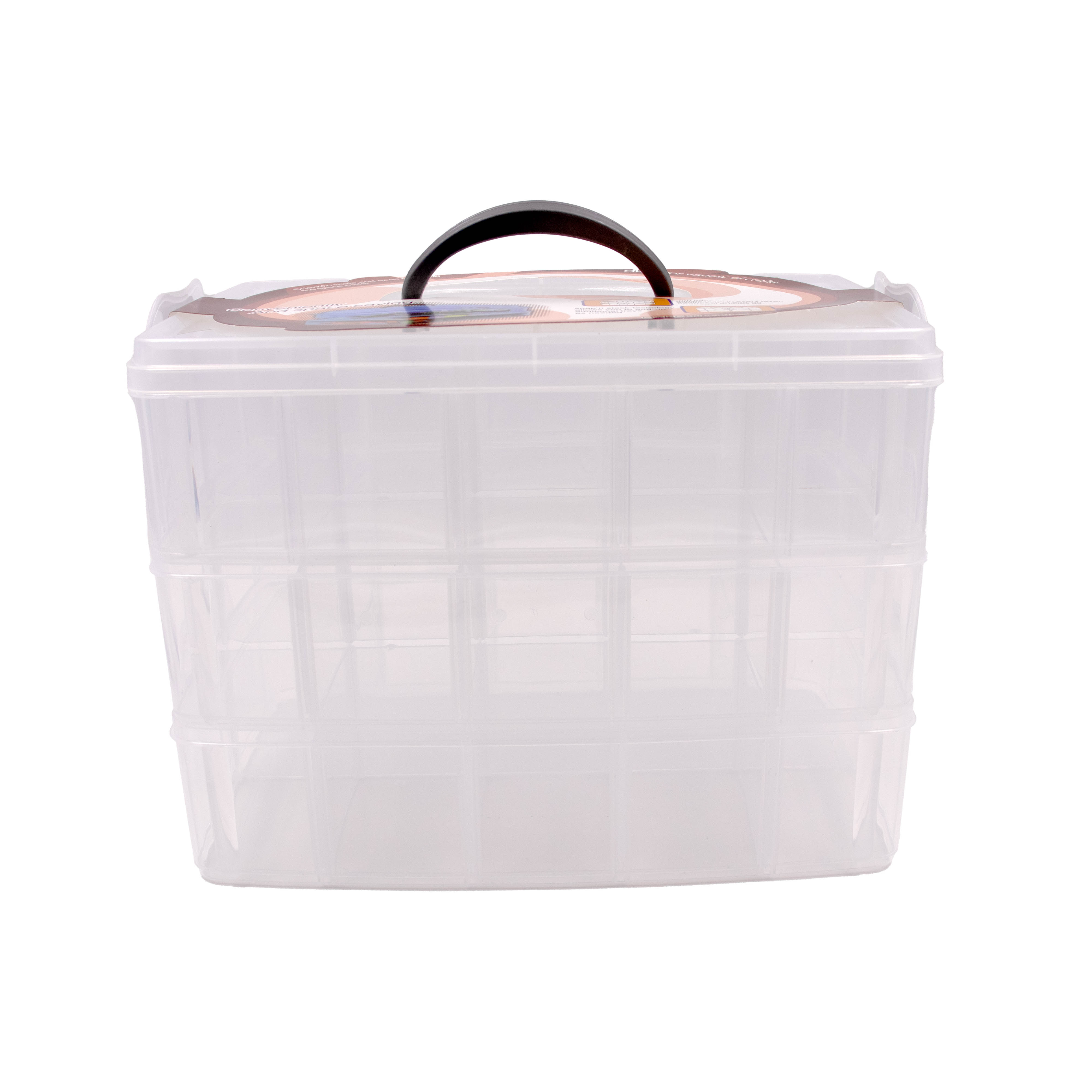 MALETA-MULTIUSO-GRANDE-26X16CM-EM-PLASTICO-COM-3-ANDARES---001---CRISTAL-TRANSPARENTE-001