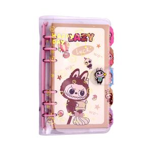 Caderno Fichario Labubu Com Capa Plástica A5 Unidade
