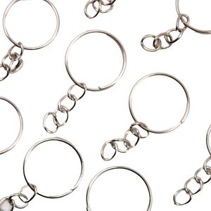 ARGOLA CHAVEIRO COM CORRENTE 18MM EM FERRO COM 1.000 PECAS