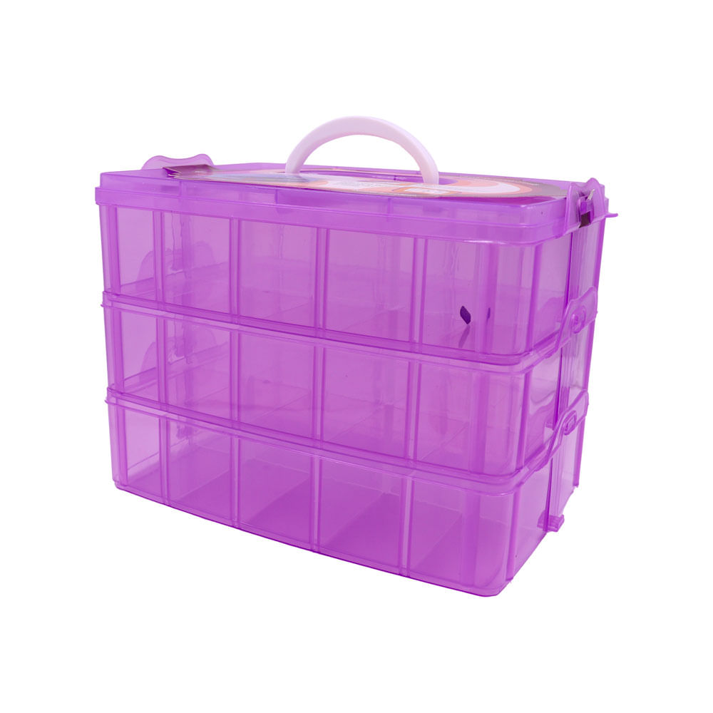 MALETA-MULTIUSO-GRANDE-26X16CM-EM-PLASTICO-COM-3-ANDARES---LILAS