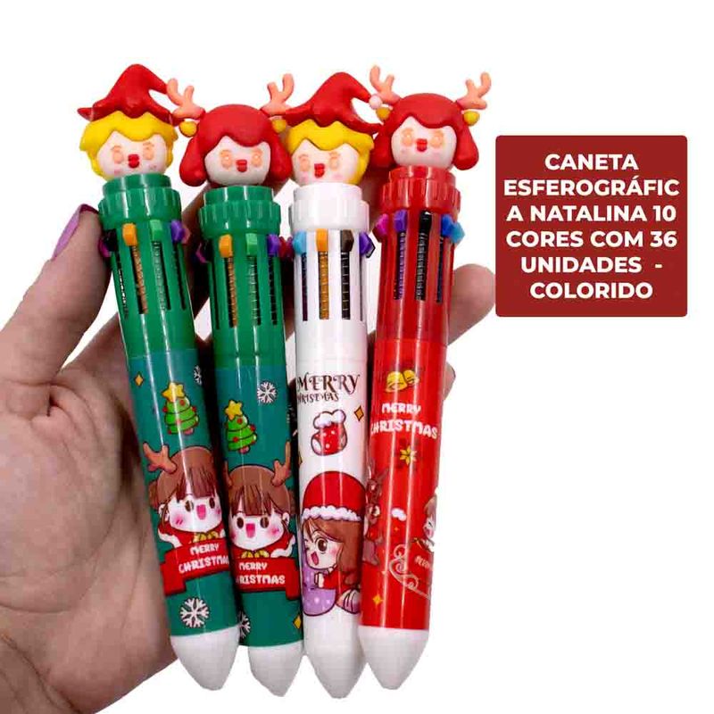 CANETA-ESFEROGRAFICA-NATALINA-10-CORES-COM-36-UNIDADES---105---COLORIDO