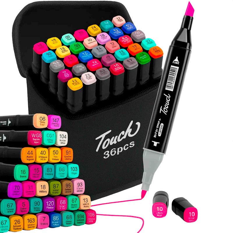 KIT-ESTOJO-CANETAS-TOUCH-PONTA-DUPLA-COM-36-CORES---103---COLORIDO