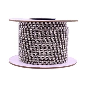Corrente De Strass Junta Ss14 Em Vidro Com 50 Metros