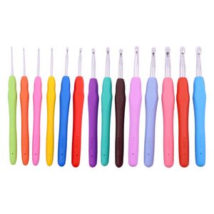 Kit Agulha De Crochê 02Mm-10Mm Cabo Em Plástico Com 14 Peças