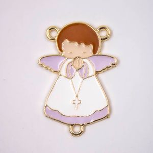 ENTREMEIO ANJO 35X25MM EM ZAMAC RESINADO COM 02 PEÇAS