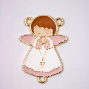 Entremeio Anjo 35X25mm Em Zamac Resinado Com 10 Peças